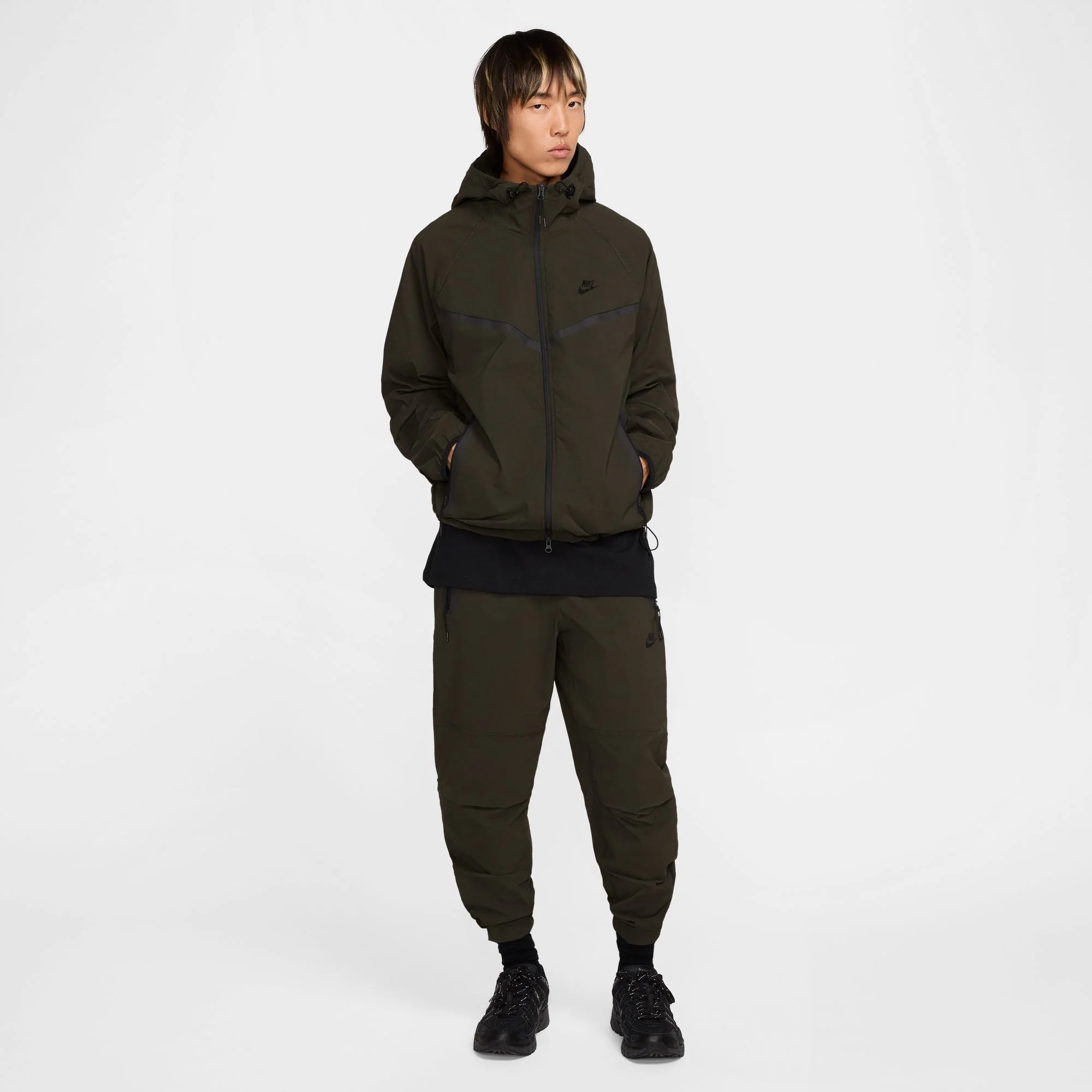 Certified Nike Mens Tech Woven Jacket - Sequoia Detailed
