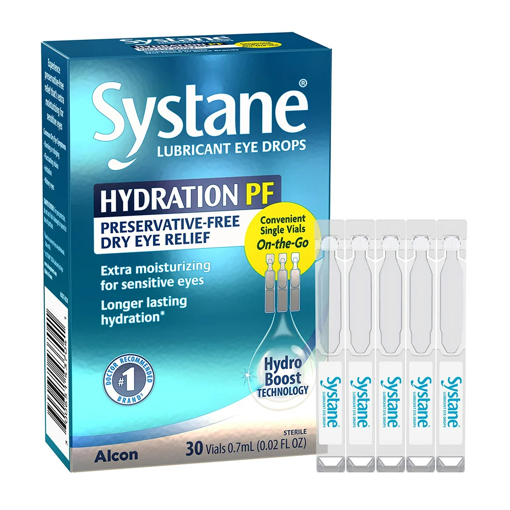Safe Alcon Systane Hydration Preservative Lubricant Eye Drops Vials 30 Ea Efficient