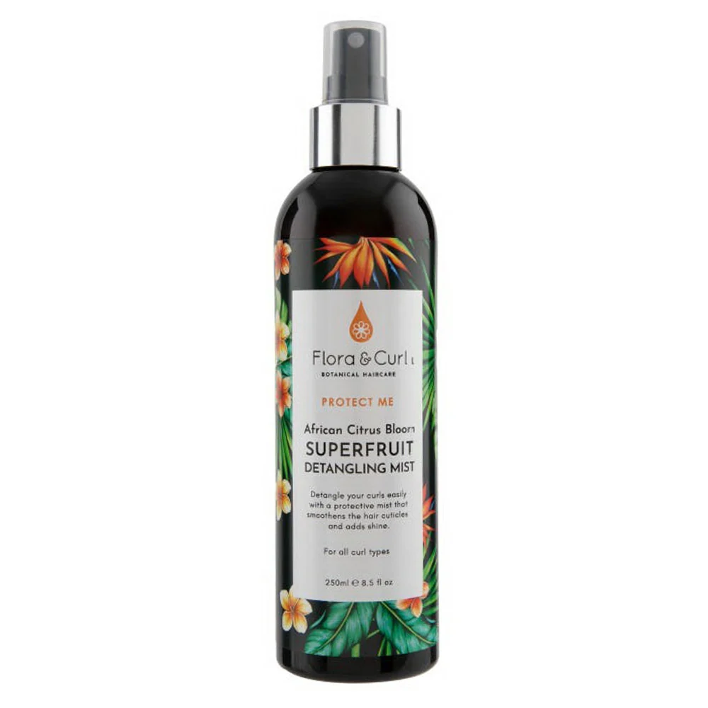 Quality Flora and Curl Citrus Superfruit Hair Detangling Mist Hydrates and Adds Shine 8.5Oz 250ml Crafted