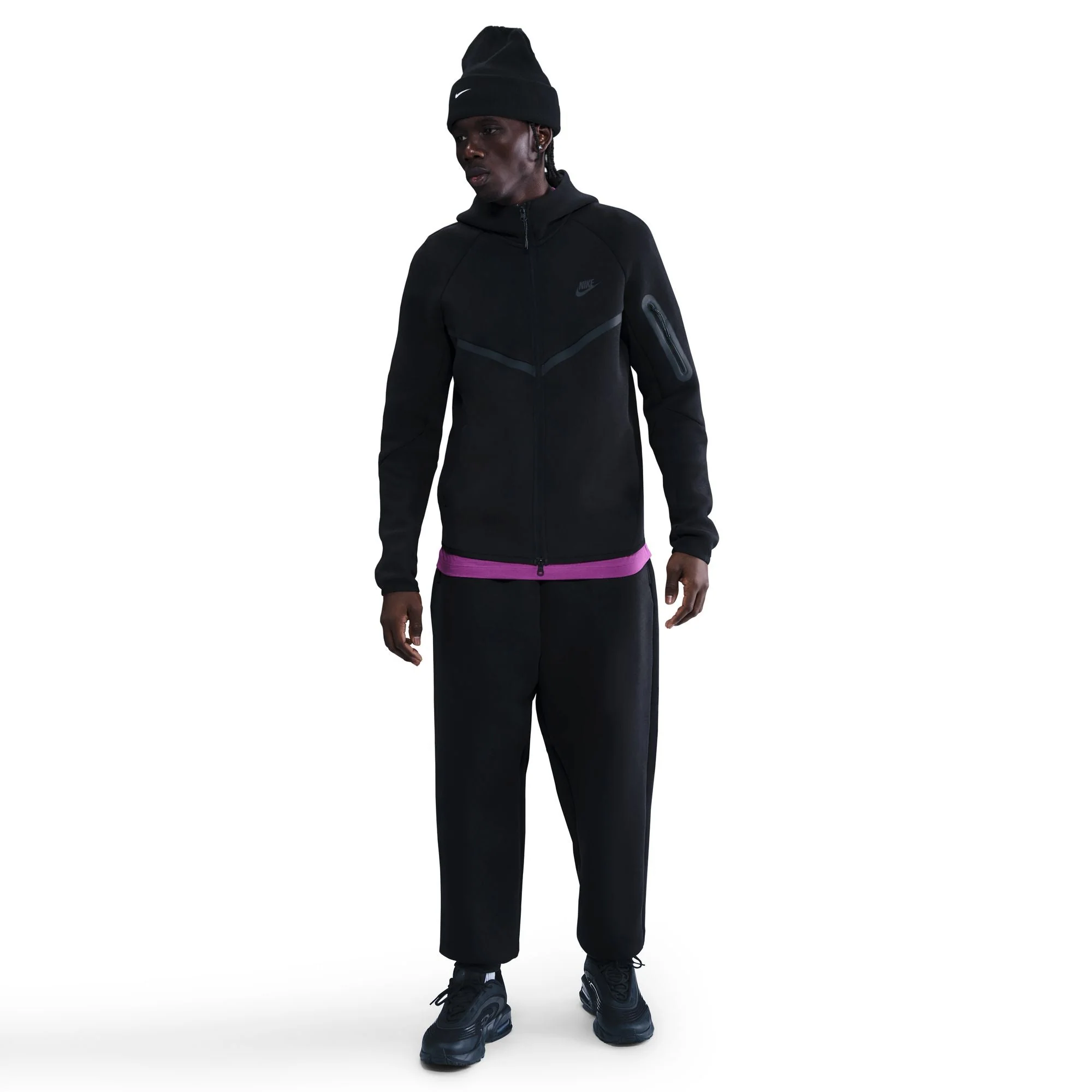 Powerful Nike Mens Tech Fleece Full Zip Runner Jacket - Black Responsible