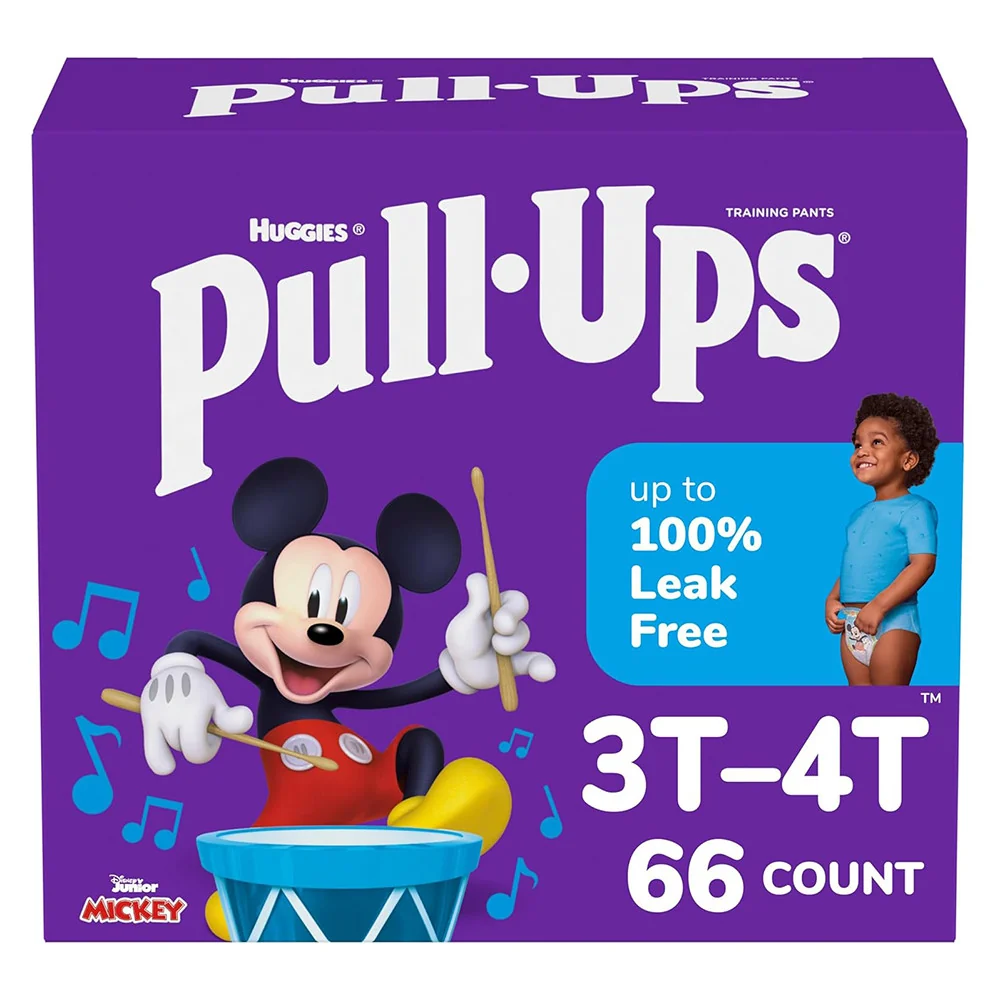 Top-Quality Huggies Pull-Ups Boys Potty Training Pants 3T-4T 66 Ea Enhanced