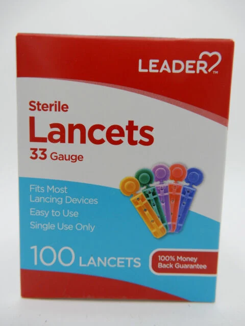 Excellent Leader True Plus Sterile 33 Gauge Lancets 100 Ea Secure