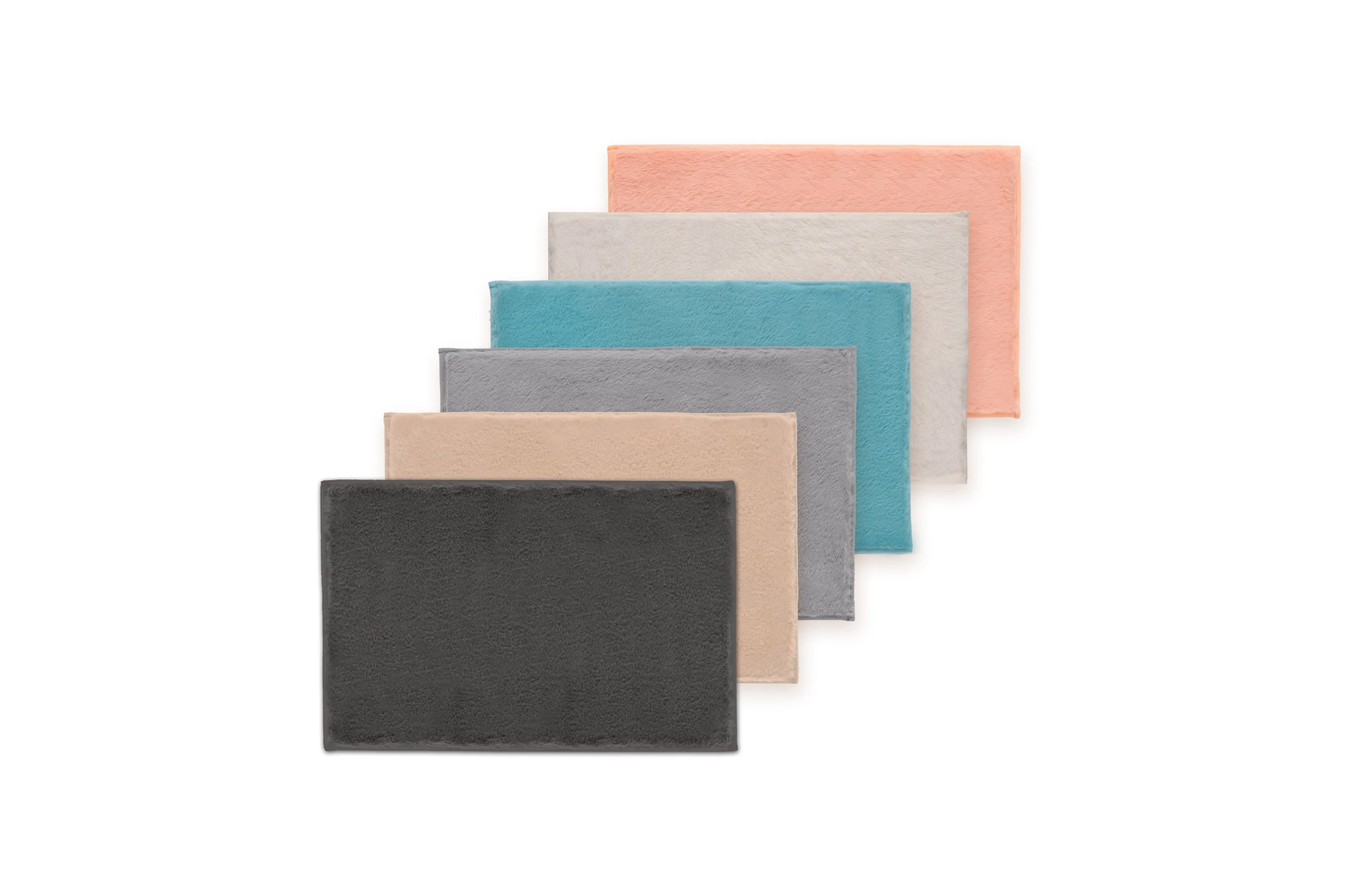 Sophisticated Bibb Home 5674 2 Piece Faux Fur Bath Mat Set High-Performance