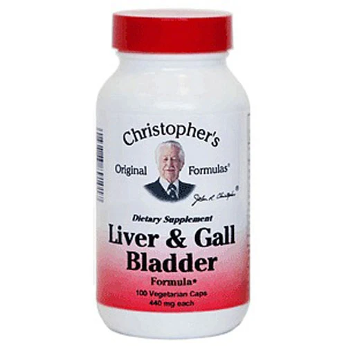 Clean Dr Christopher Liver and Gall Bladder Formula Vegetarian Capsules Supports Digestive System and Liver 100Ea Fine