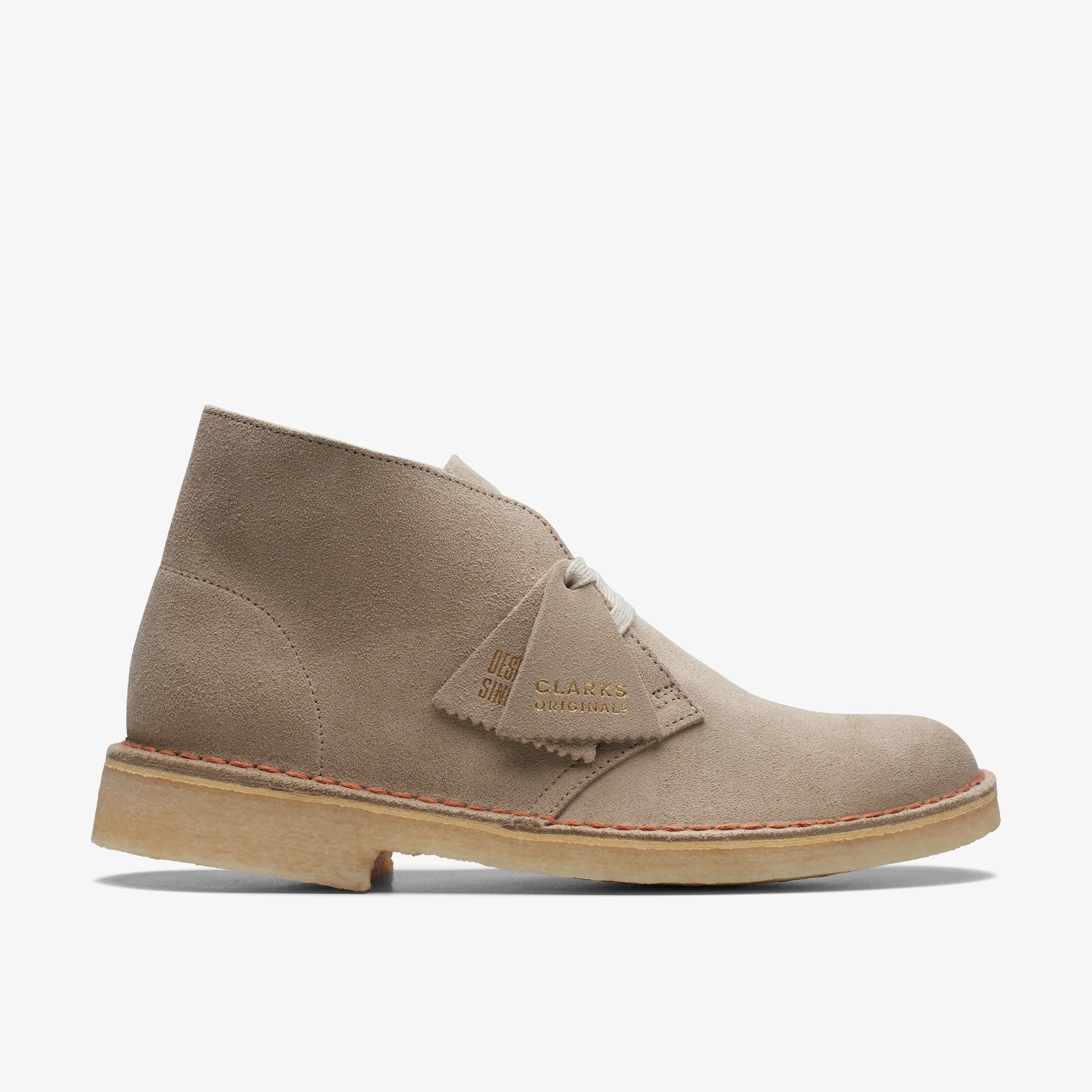 High-Quality Clarks Womens Desert Boot - Sand Suede Relaxed
