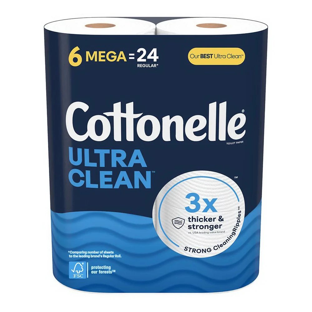 Convenient Cottonelle Ultra Comfort Care Clean Strong Toilet Paper 6 Ea Premium Material
