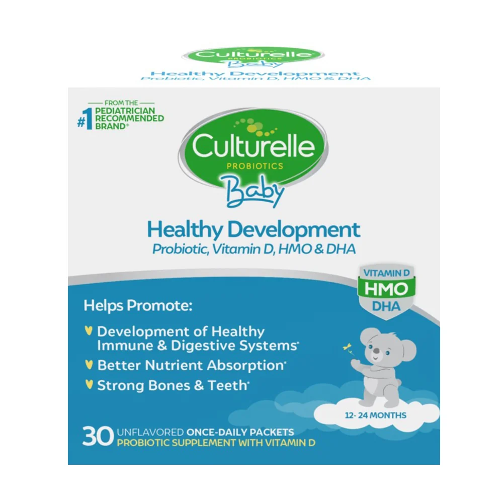 Effective Culturelle Baby Grow Plus Thrive Probiotic and Vitamin D Packets for Digestive Immune and Bone Health 30Ea Proven