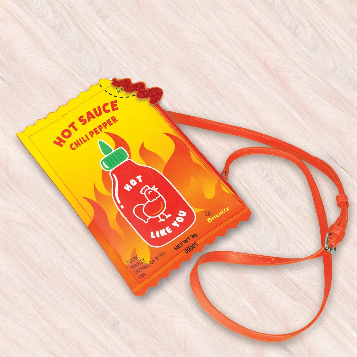 Reliable Crossbody Handbag Hot Sauce Refined