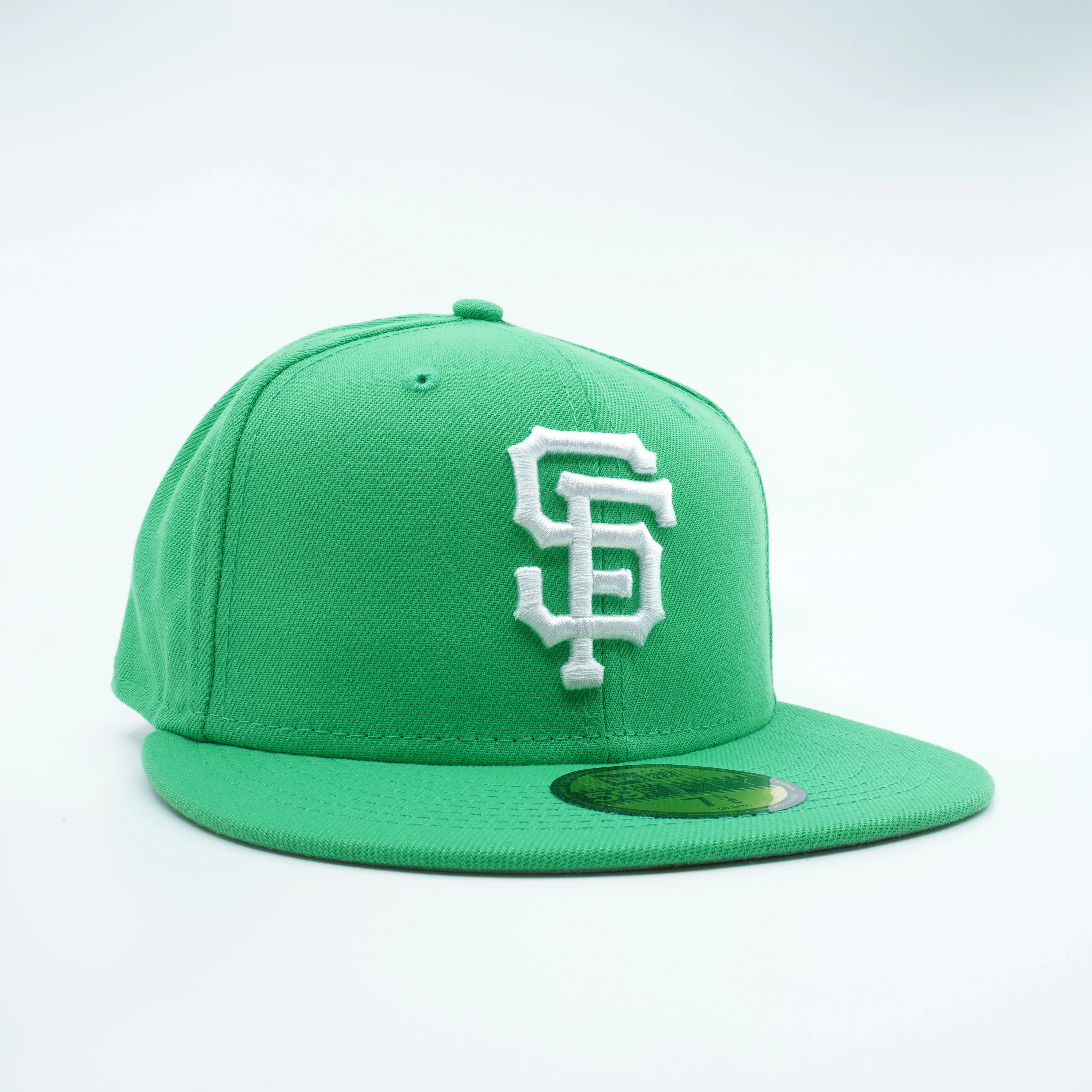Flexible New Era Men's MLB Sf Giants 5950 Fitted Green White Easy-to-Use