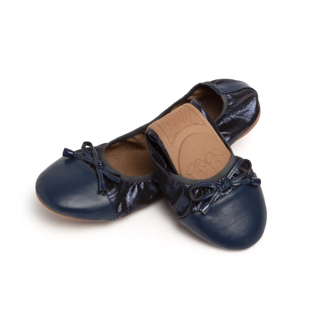 Expertly Made Premium Navy Blue Flats Eco-Friendly