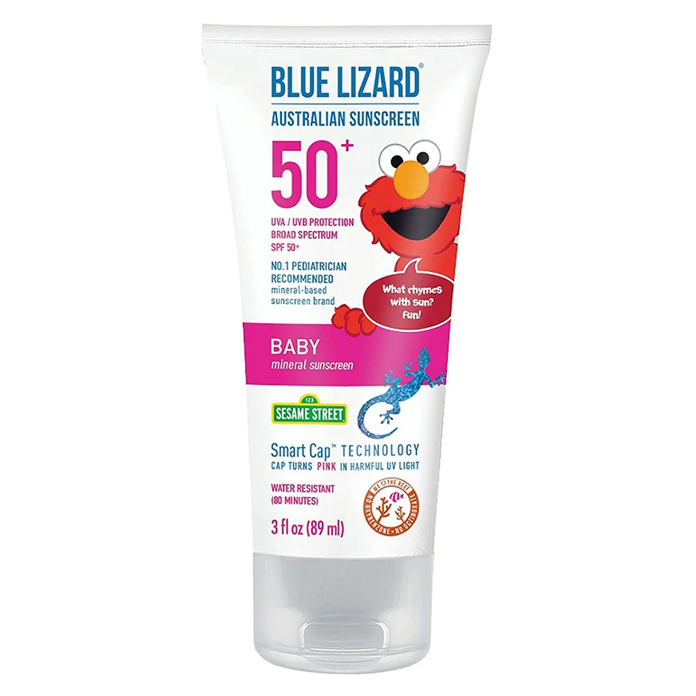 Breathable Blue Lizard Baby Mineral Sunscreen SPF 50 Water Resistant 3 Oz Elegant