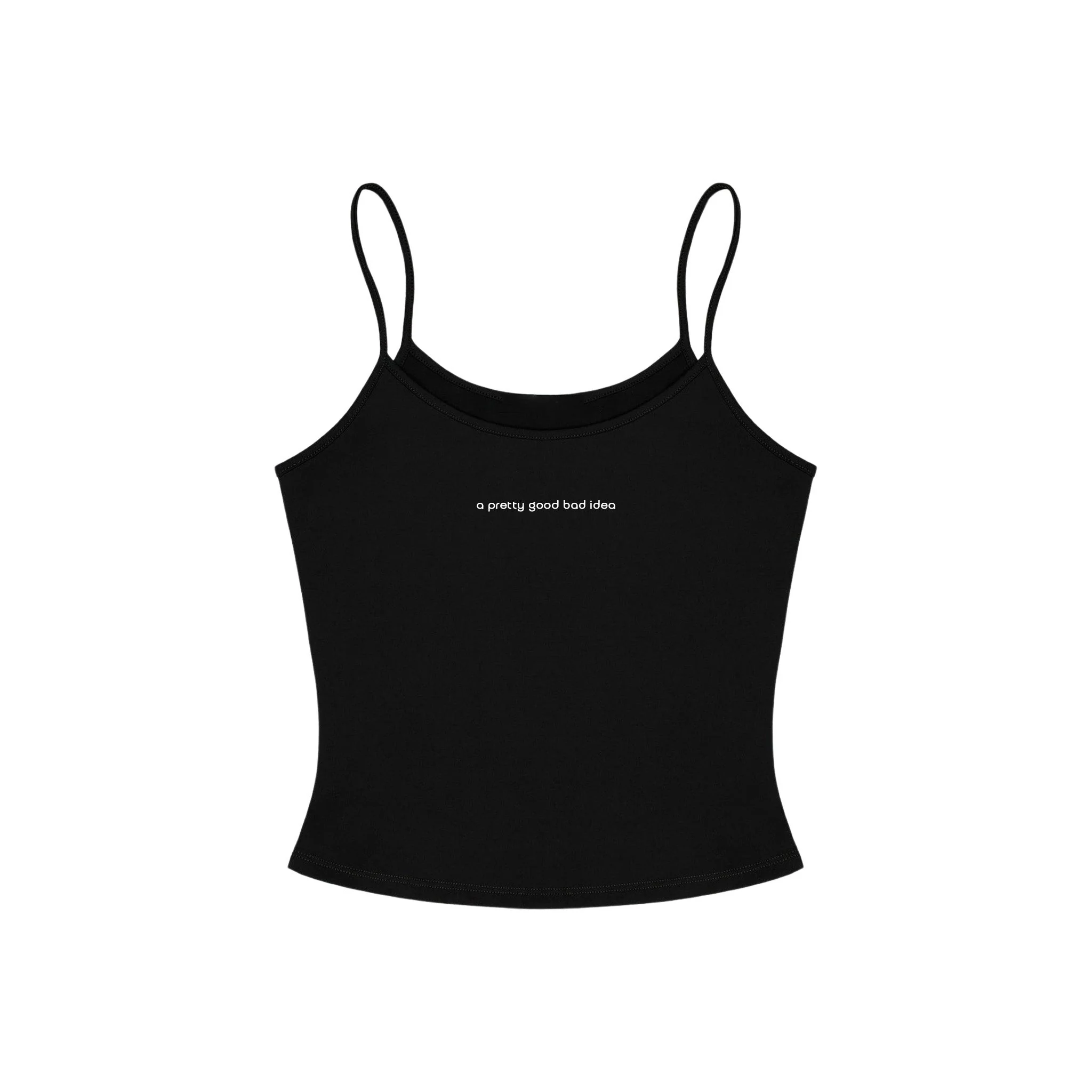 Enhanced Compliments Pretty Good Bad Idea Women's Tank Black Smart