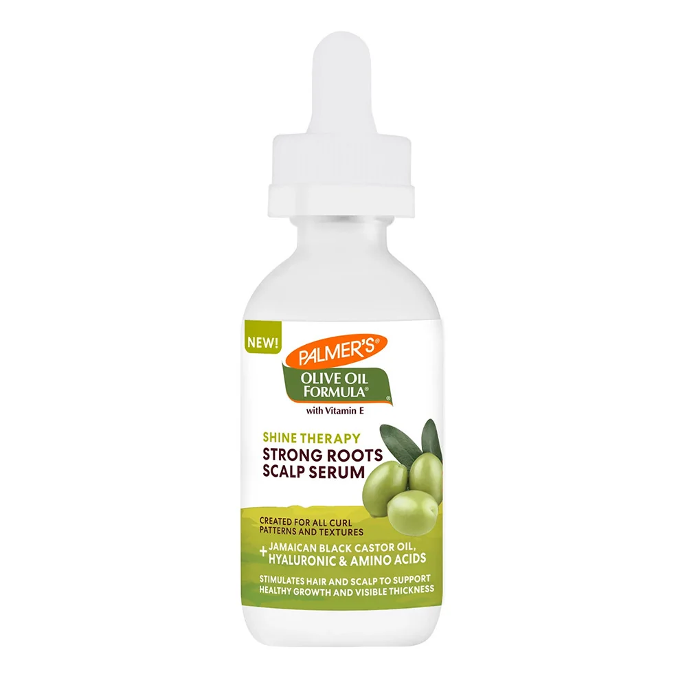 Certified Palmers Olive Oil Formula Shine Therapy Strong Roots Scalp Serum 1.85 Oz Green
