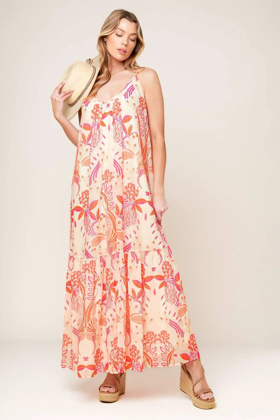 Advanced Lauren Secret Garden Woven Maxi Dress Fast