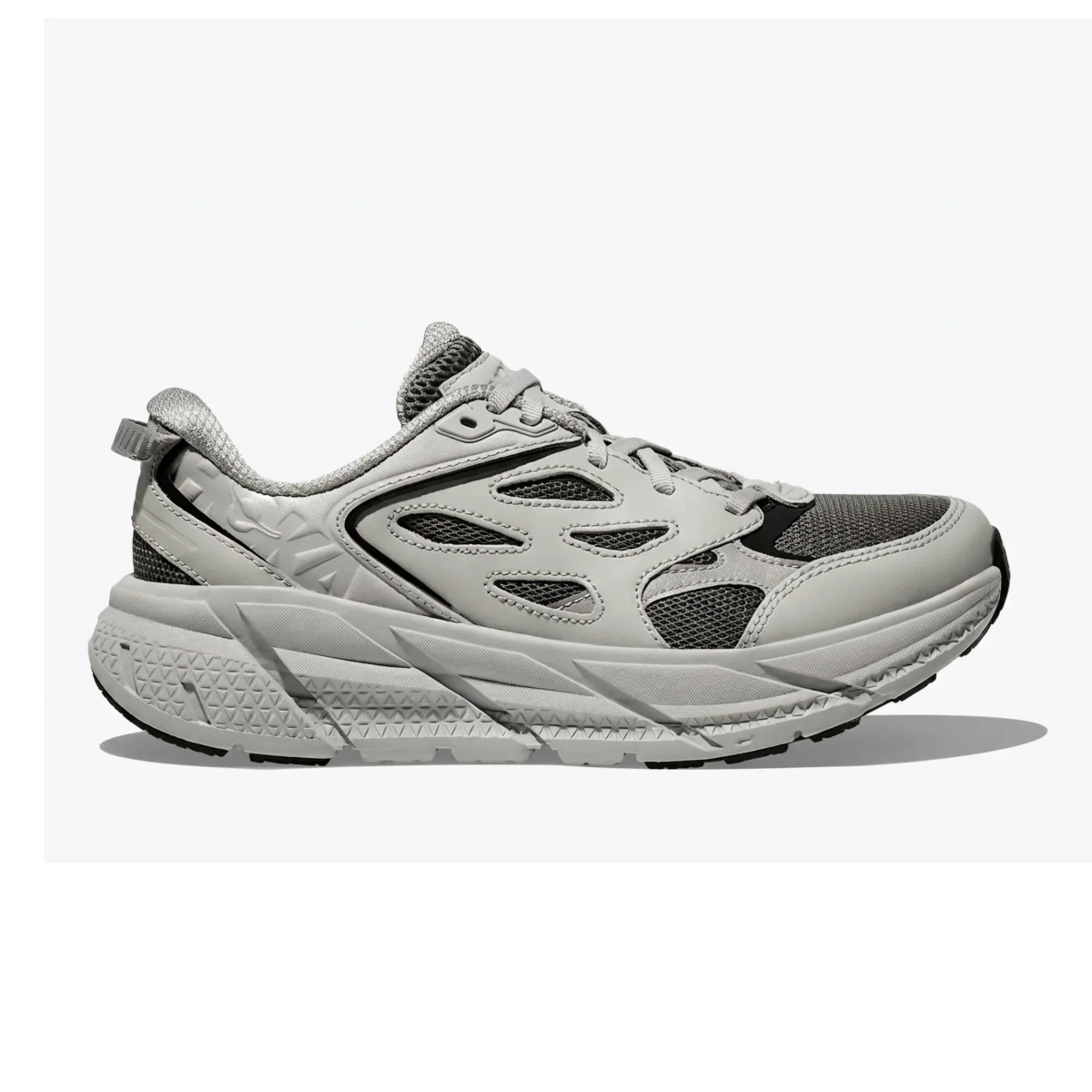 Premium Hoka Men's Clifton L Athletics - Grey Black Exceptional