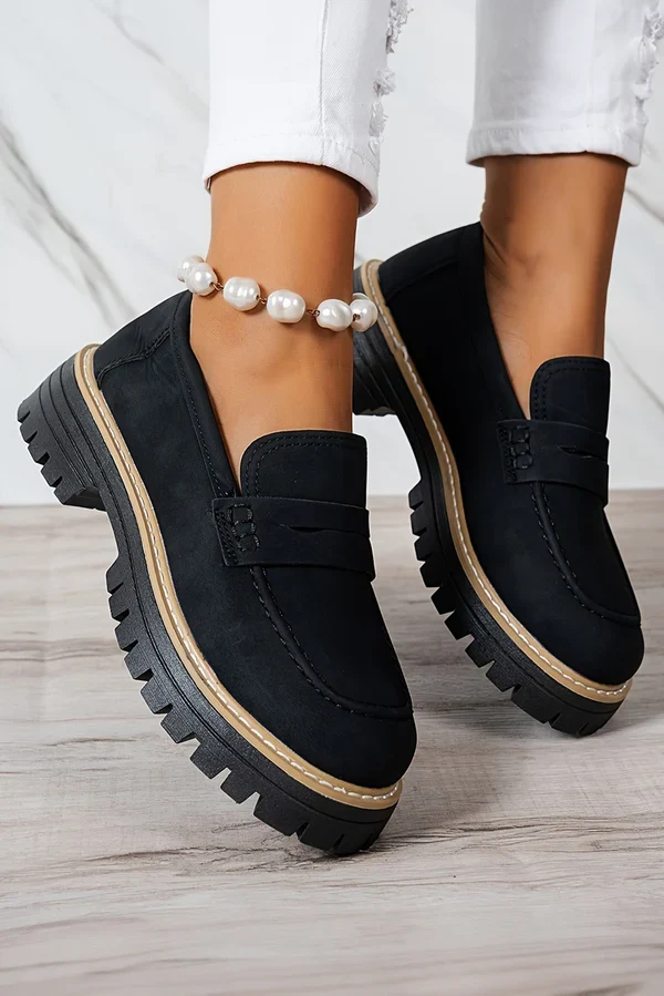 Top-Quality Threaded Pear Lyra Slip On Chunky Loafers Exclusive