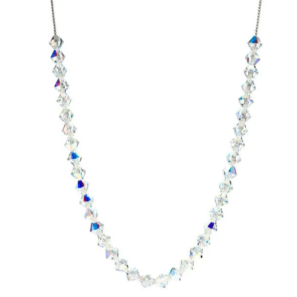 Advanced Ab Swaroki Crystal Necklace – Aurora Bois Beaded Gala Necklace Made With Swaroki By callura Eco-Friendly