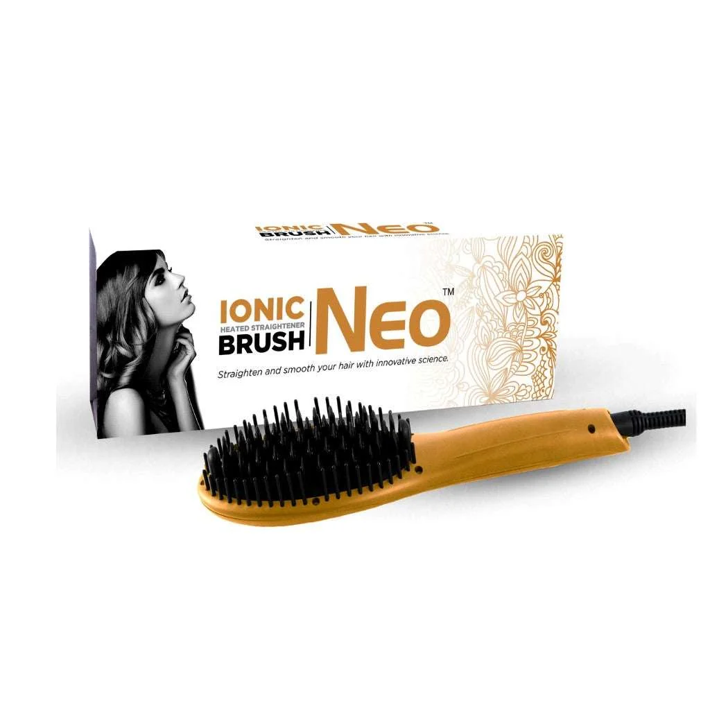 Crafted NEO Choice Digital Far-Infrared Ionic Technology Heated Straightening Brush Elite