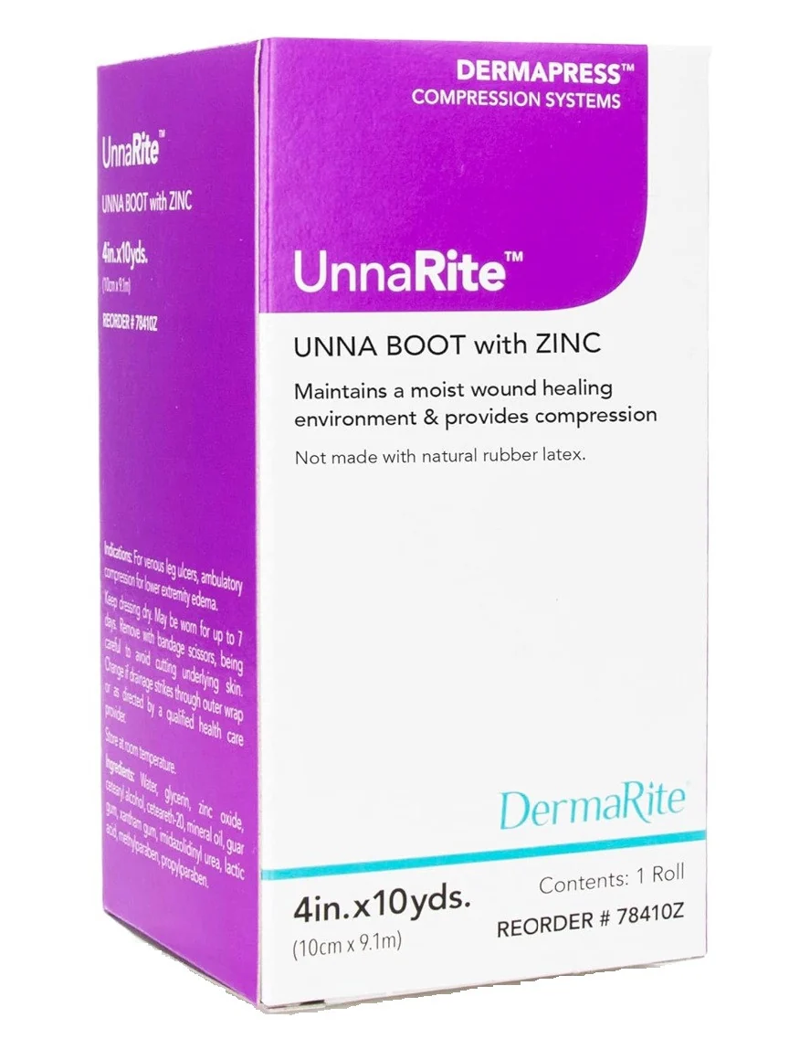Organic UnnaRite Unna Boot with Zinc Oxide 1 Each Solid