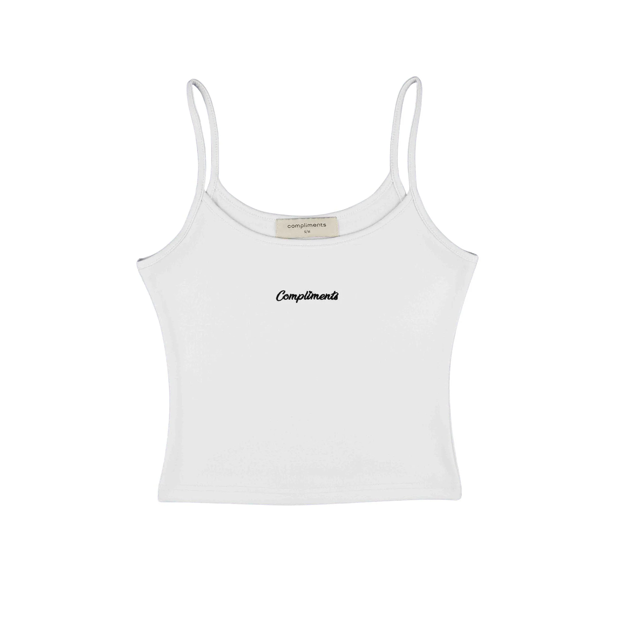 Top-Quality Compliments Basic Women's Tank White Professional