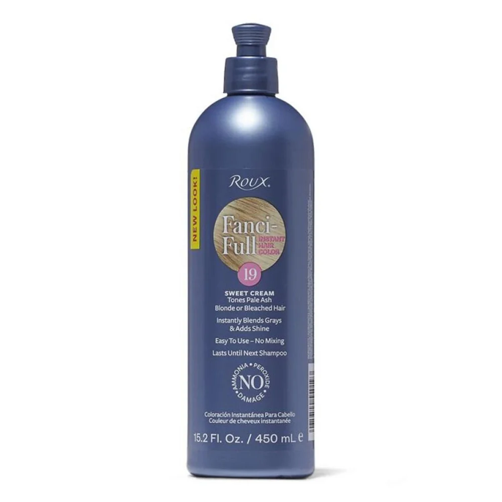 Convenient Roux Fanci Full Temporary Hair Color Rinse 19 Sweet Cream 15.2Oz 450ml Flexible