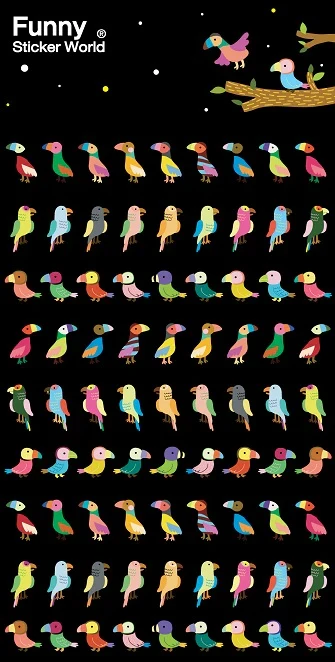 Functional Parrot Stickers Luxury