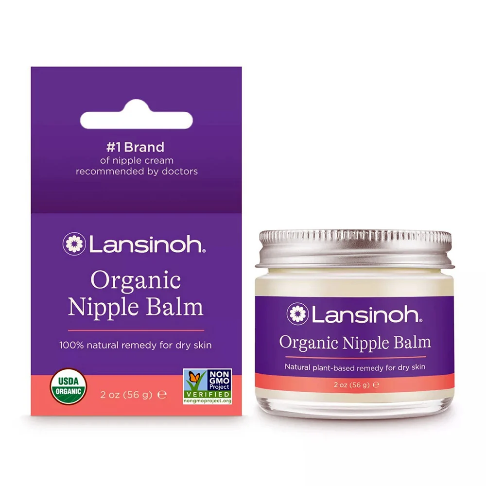 Clean Lansinoh Organic Nipple Balm for Dry Skin 2 Oz Trendy