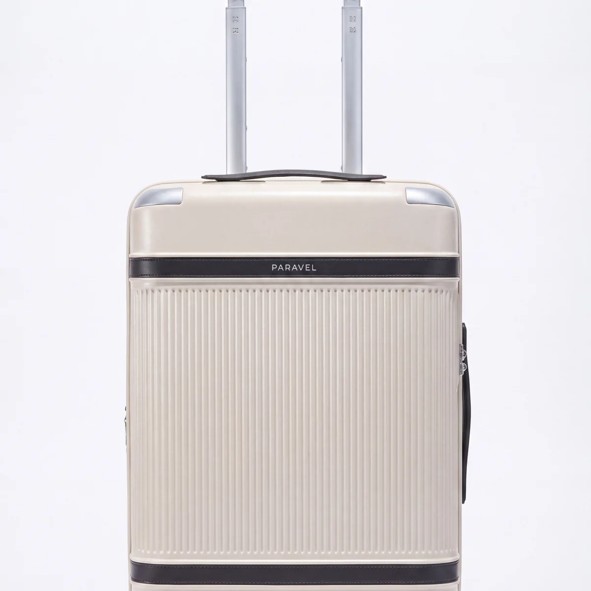 Environmentally Friendly Paravel Aviator Carry-On Plus Spinner Suitcase Travel Luggage Domino Black Reusable