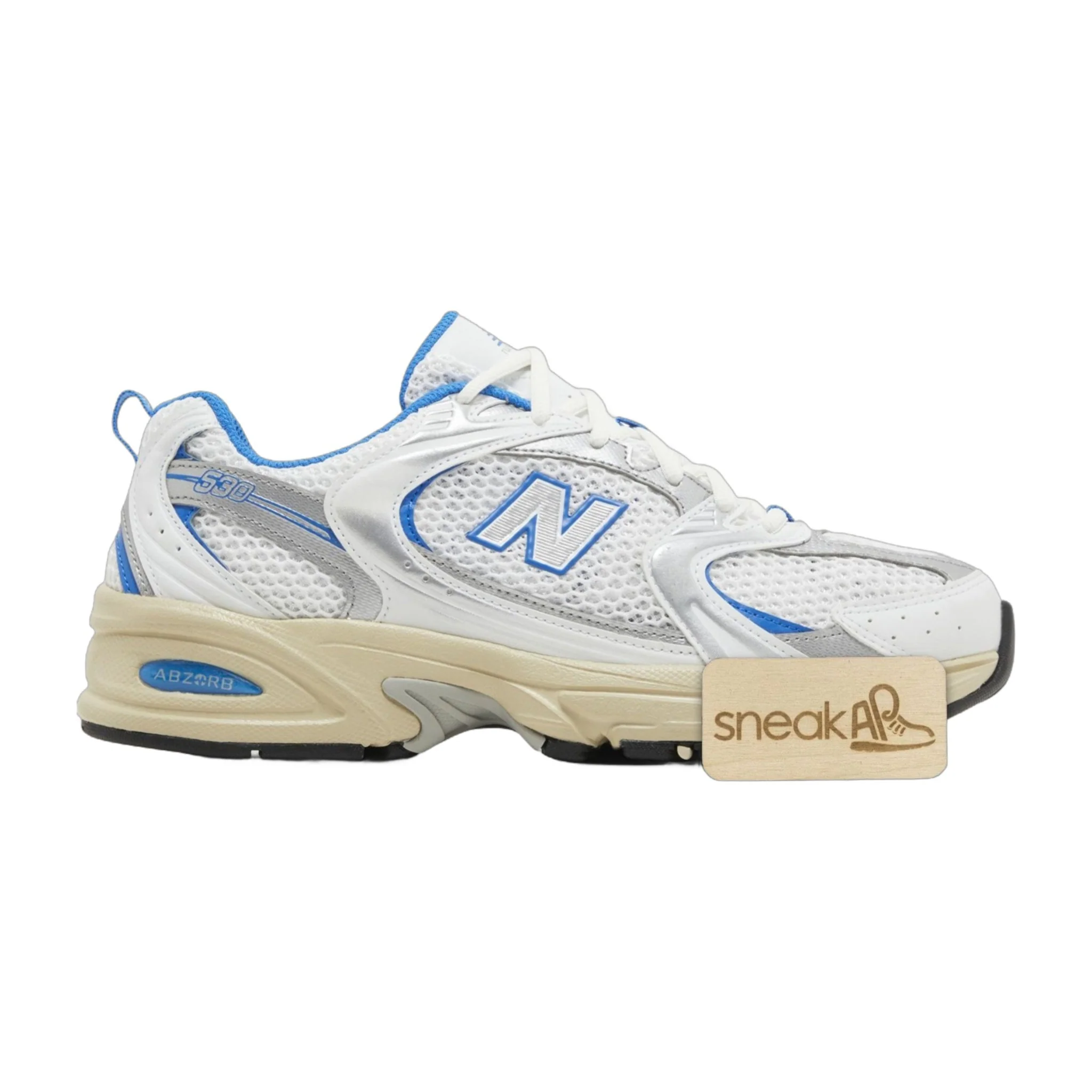 Verified New Balance Men's 530 'White Blue Oasis' Sneakers Sophisticated