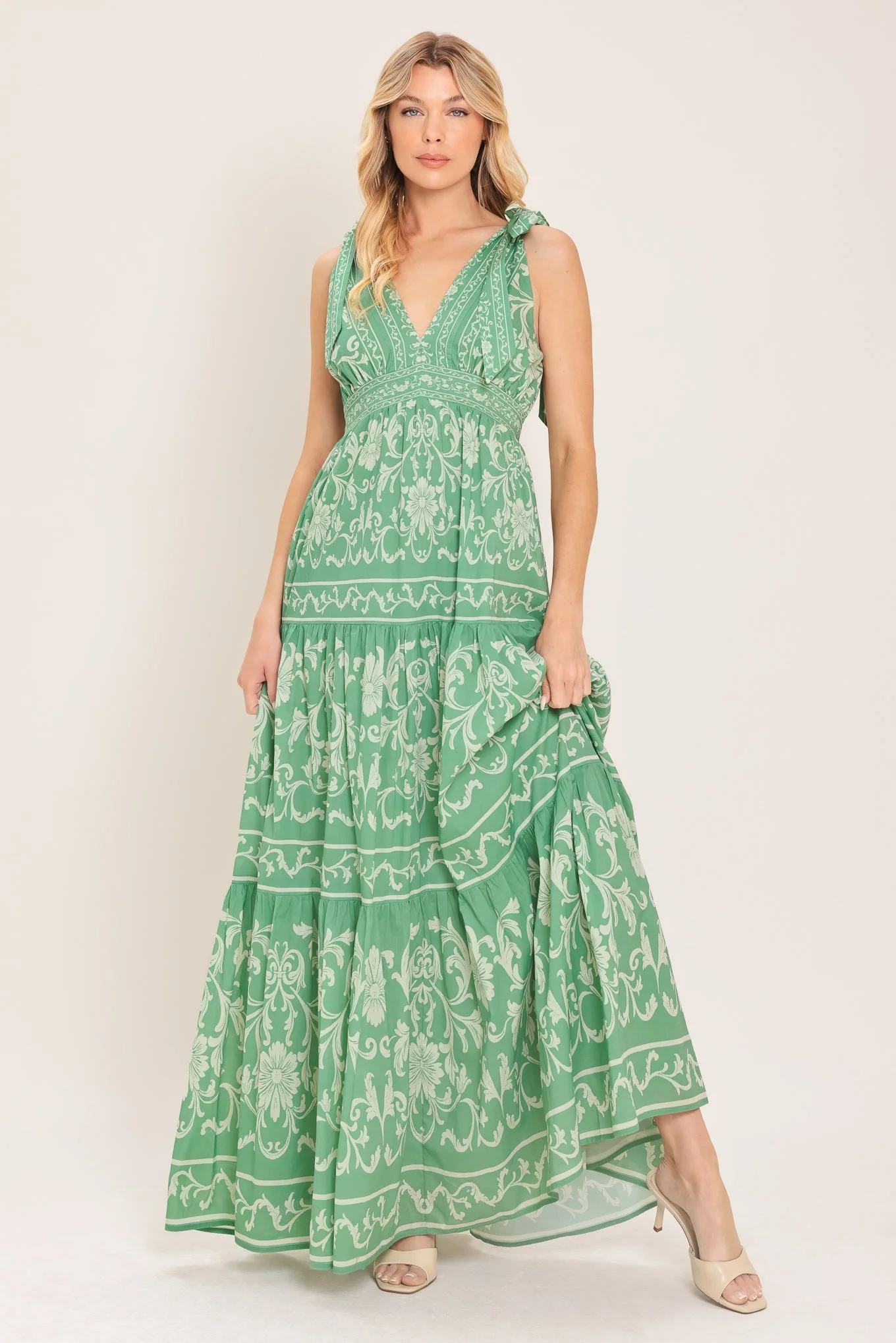 Trusted Verona Garden Woven Maxi Dress Stylish
