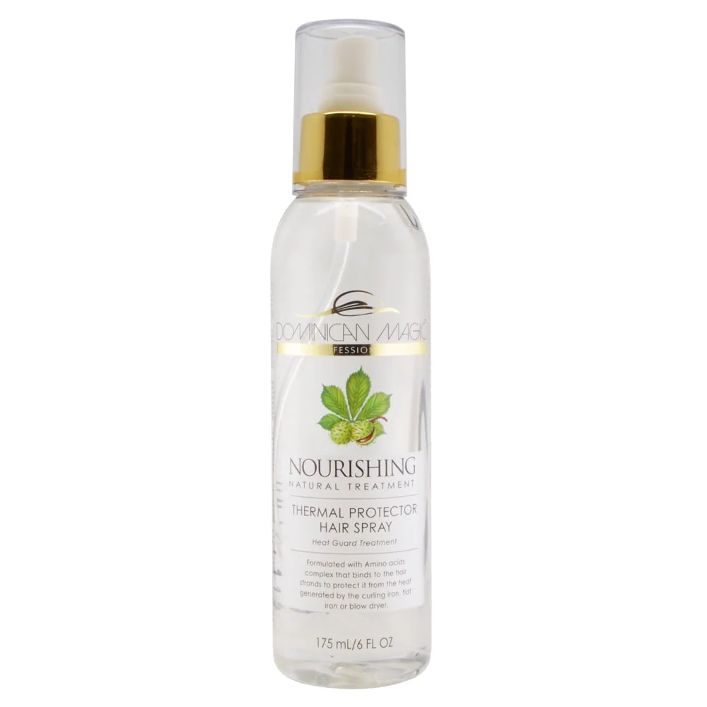 Versatile Dominican Thermal Hair Spray for Heat Protection and Damage Prevention 6Oz 175ml Organic