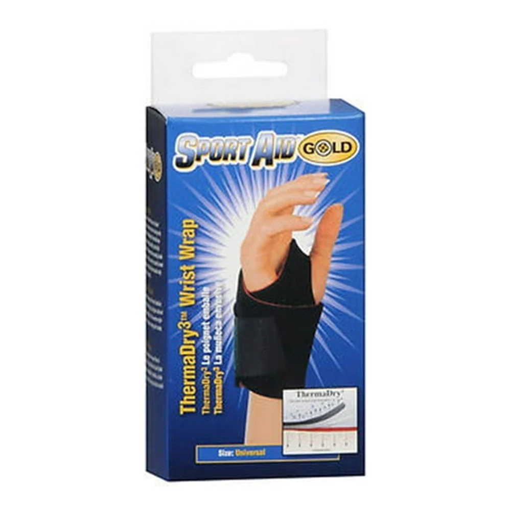 Top-Quality Scott Specialties Sport Aid Gold ThermaDry3 Wrist Wrap Universal Size Supports Braces 1 Ea Exceptional
