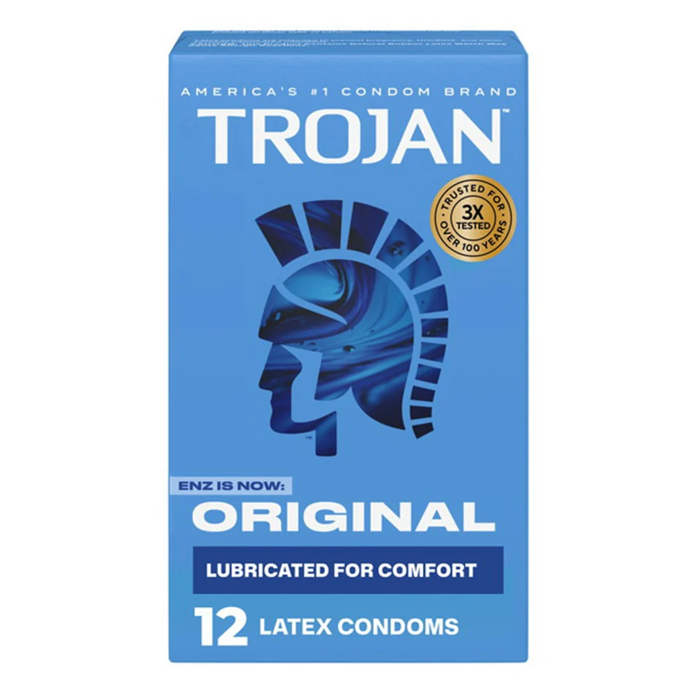 Soft Trojan Enz Lubricated Latex Condoms - 12 Ea Pack Easy-to-Use