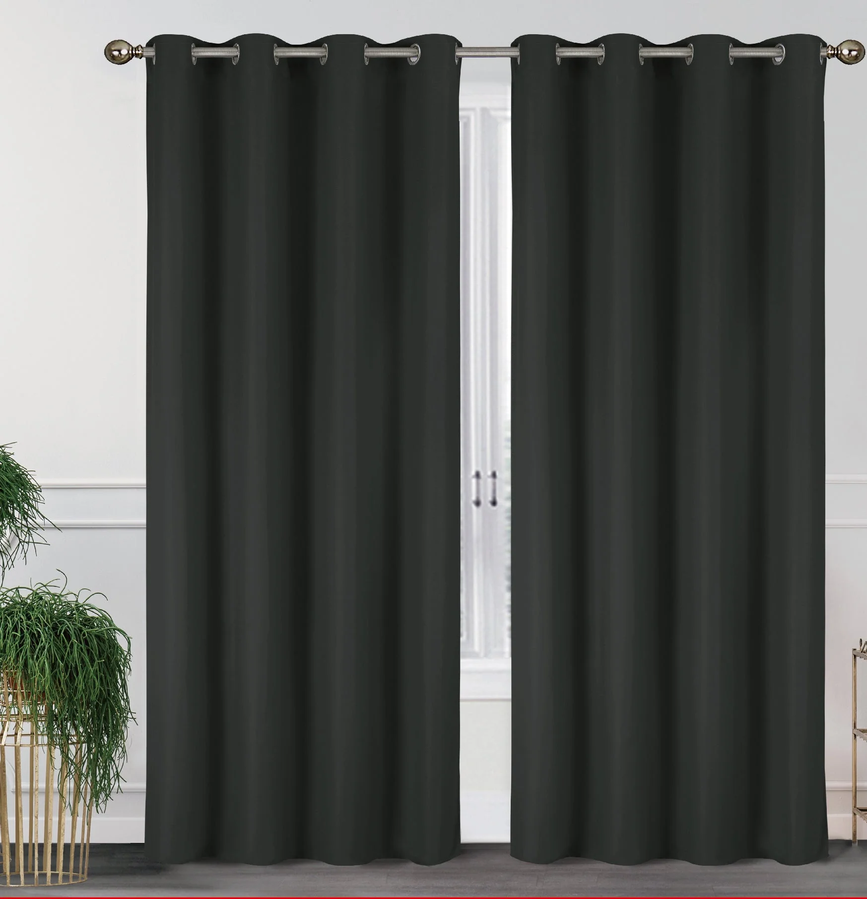Efficient 2 Pack - 55'' X 84'' Solid Thermal Blackout Panels 19 Colors Proven