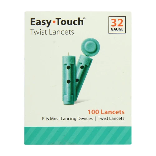 Elegant Easy Touch Twist Lancets 32 Gauge 100 Ea Reliable