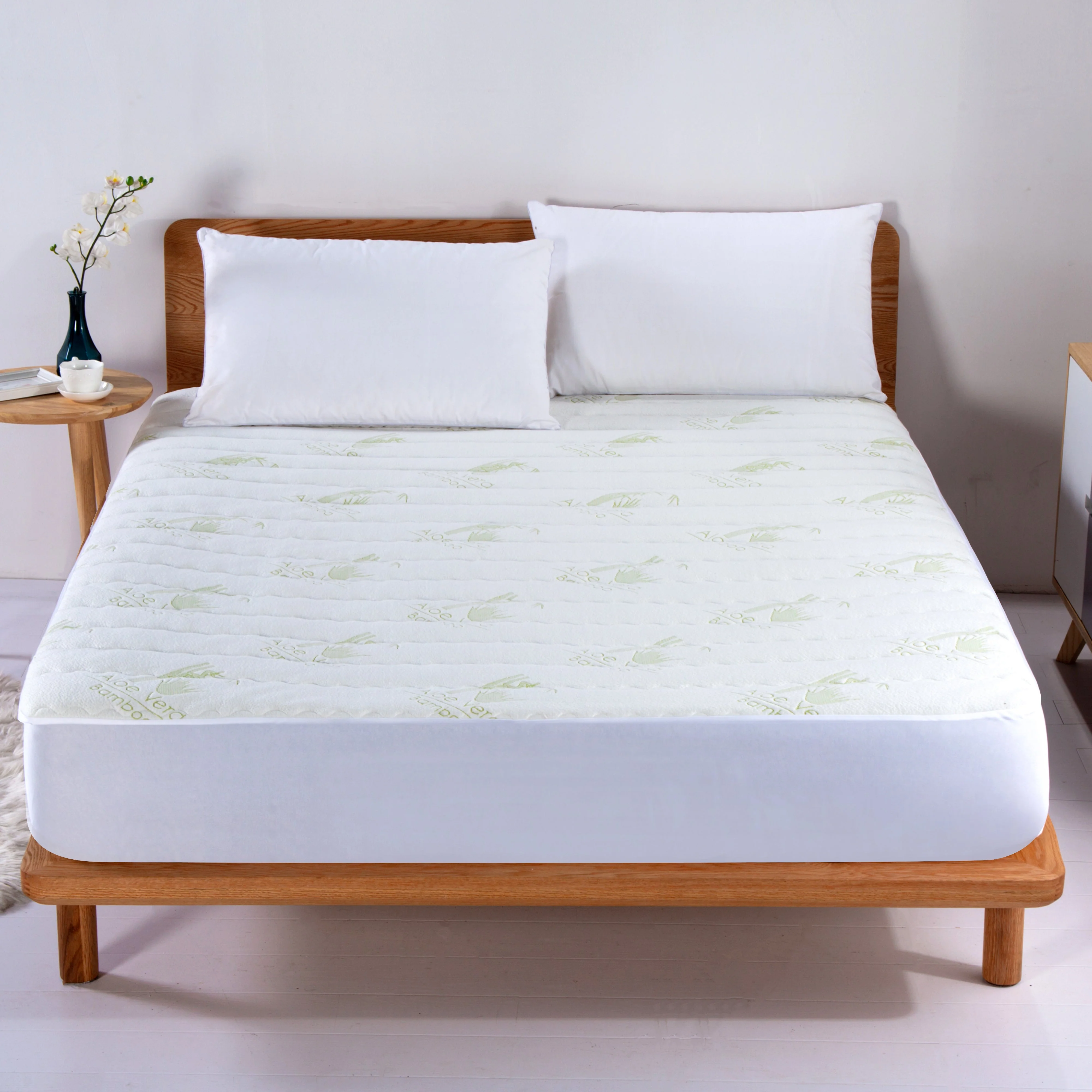 Pure Bed Bath Fashions Aloe Vera Quilted Mattress Pad Specialty