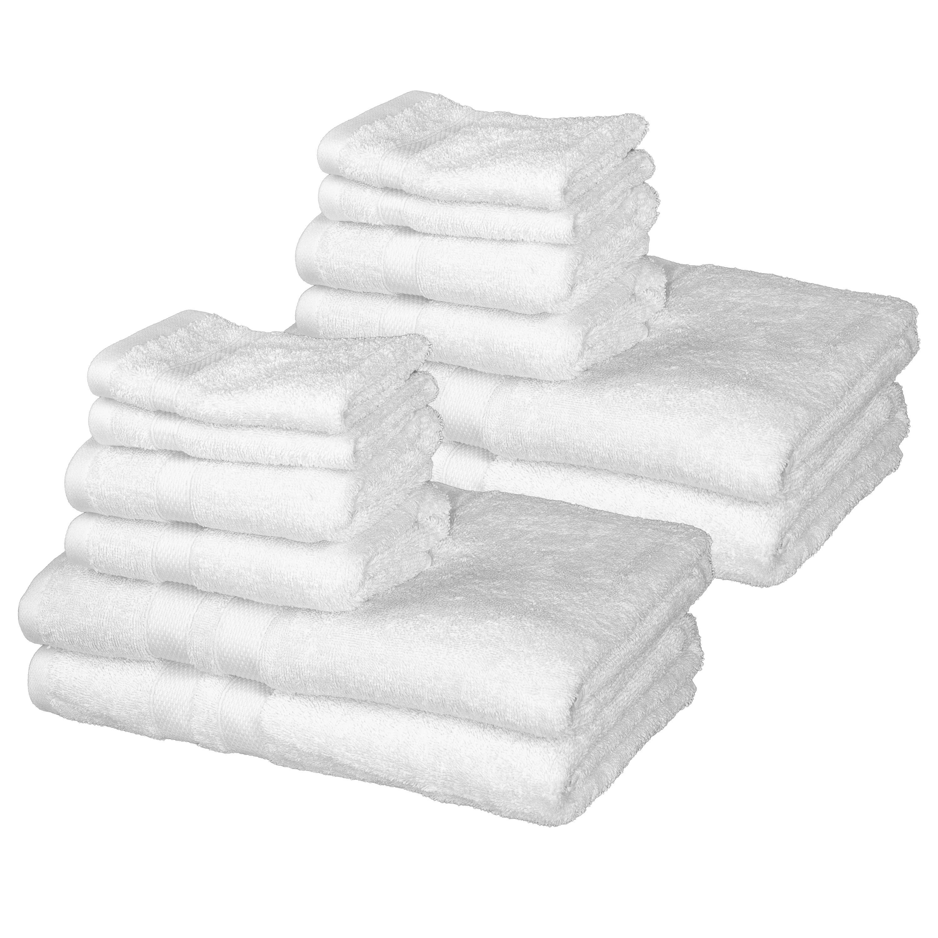 Trusted Bibb Home 6-Piece Luxury Combed Cotton Towel Set Relaxed