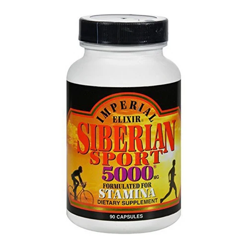 Clean Imperial Elixir Siberian Sport 5000mg Formulated for Stamina Capsules 90Ea Carefully Designed