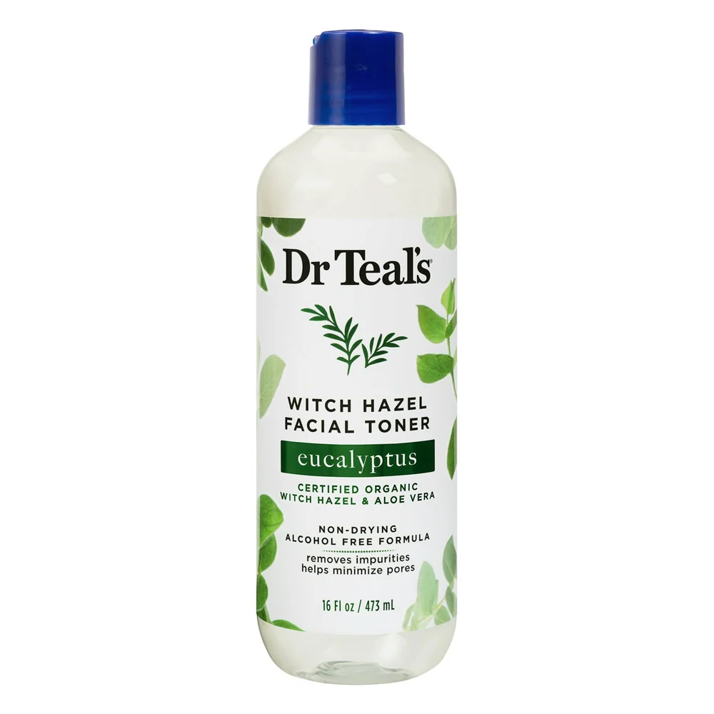 World-Class Dr Teals Eucalyptus Witch Hazel Facial Toner 16 Oz Flexible