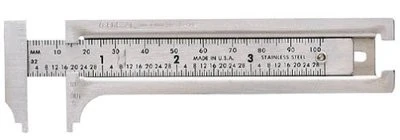 Advanced 3 Metric English Standard SAE Sliding Slide Pocket Thickness Caliper Ruler Tool High-End