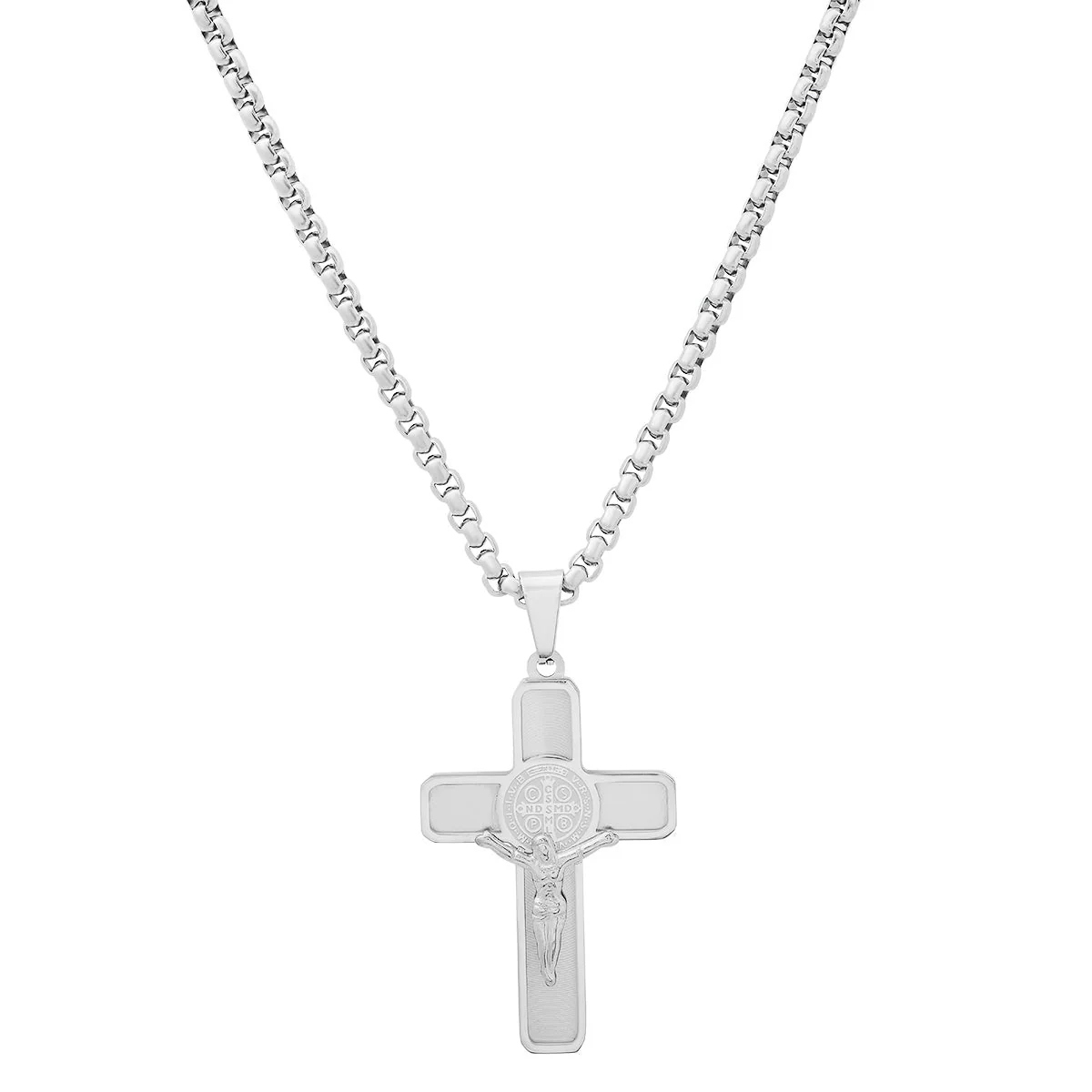 User-Friendly Stainless Steel St. Benedict Crucifix Pendant High-Quality