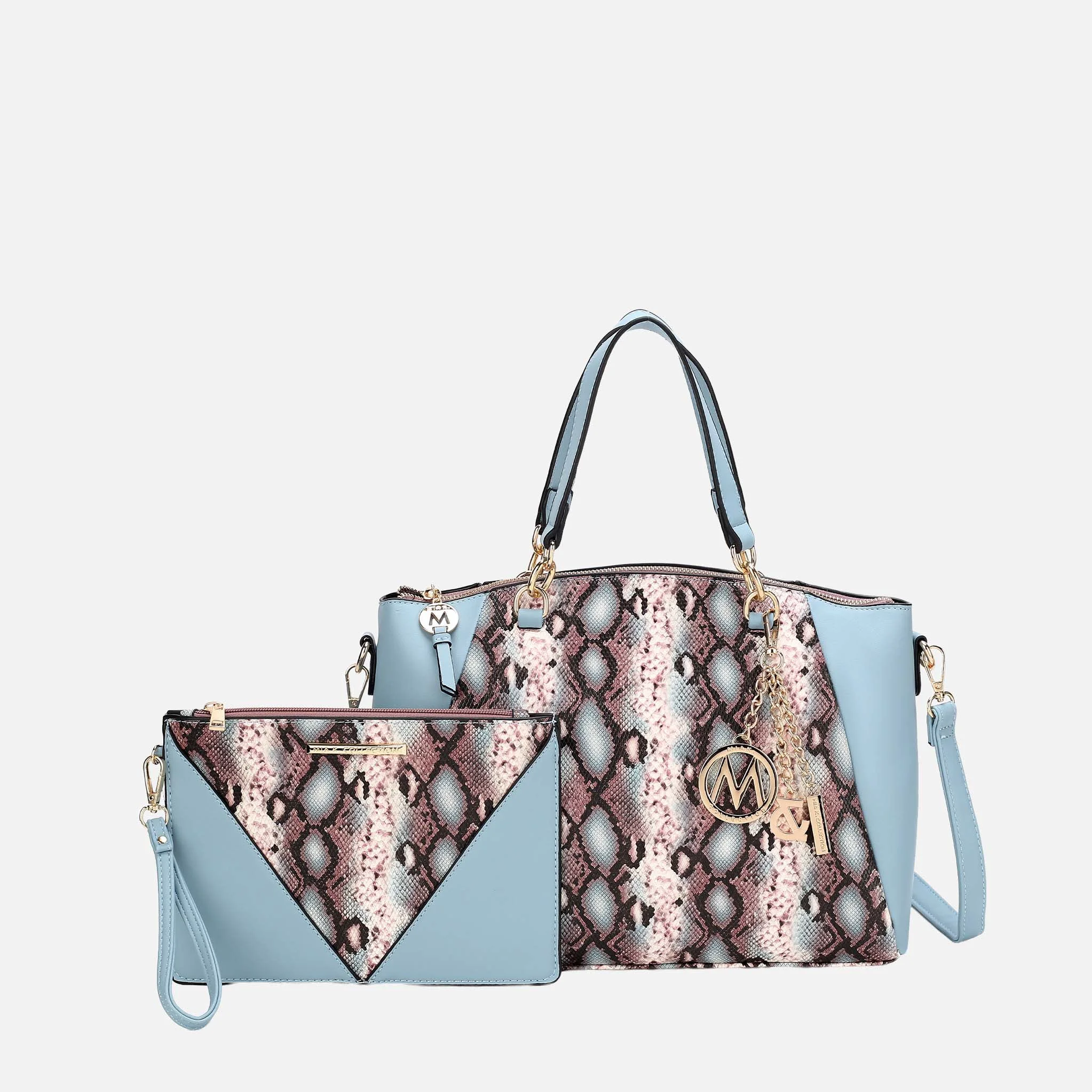 Original Design MKF Collection by Mia K. - Addison Shoulder Bag and Wristlet Set Healthy