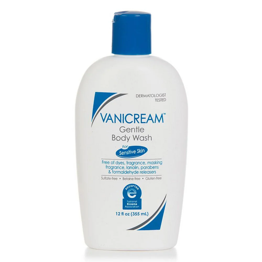 Verified Vanicream Gentle Body Wash Unscented 12 Oz Safe
