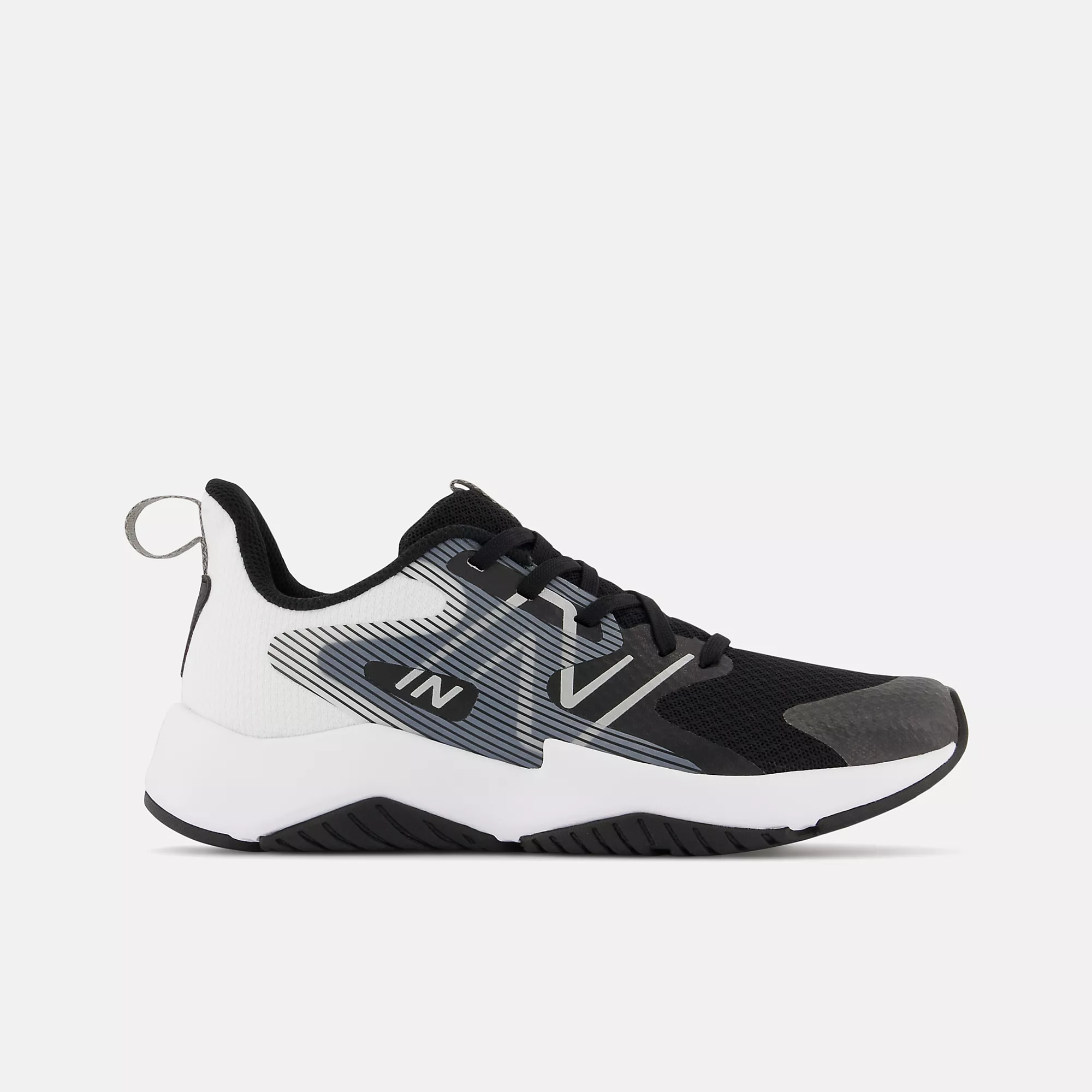 Verified New Balance Grade School Rave Run V2 Black White Extra Wide Functional
