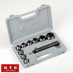 Efficient Hand Hollow Hole Puncher Punching Cutting Cutter Tool Die Set Kit Gasket Leather Luxury