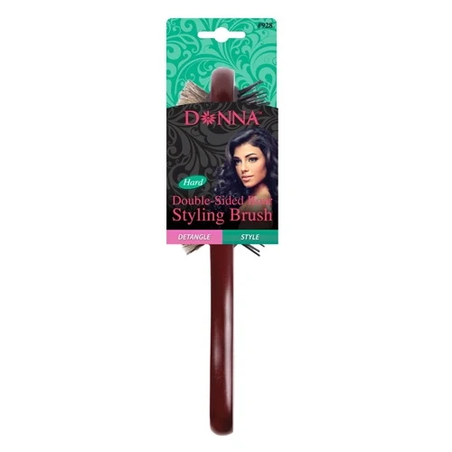 Advanced Donna Collection Double Sided Boar Styling Hair Brush Hard Bristles Wooden Detangling Brush 1Ea Next-Generation