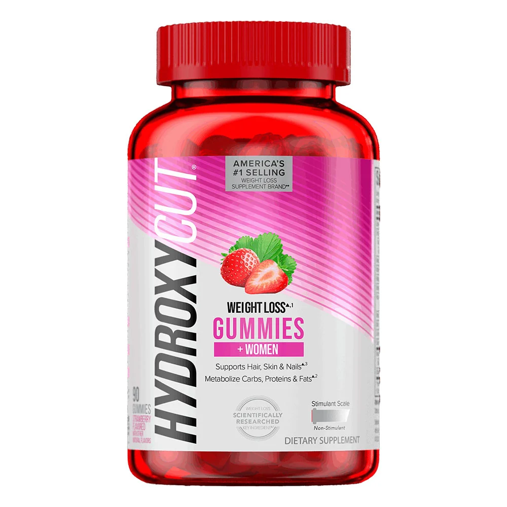 Advanced Hydroxycut Gummies Weight Loss for Women Strawberry 90 Ea Traditional