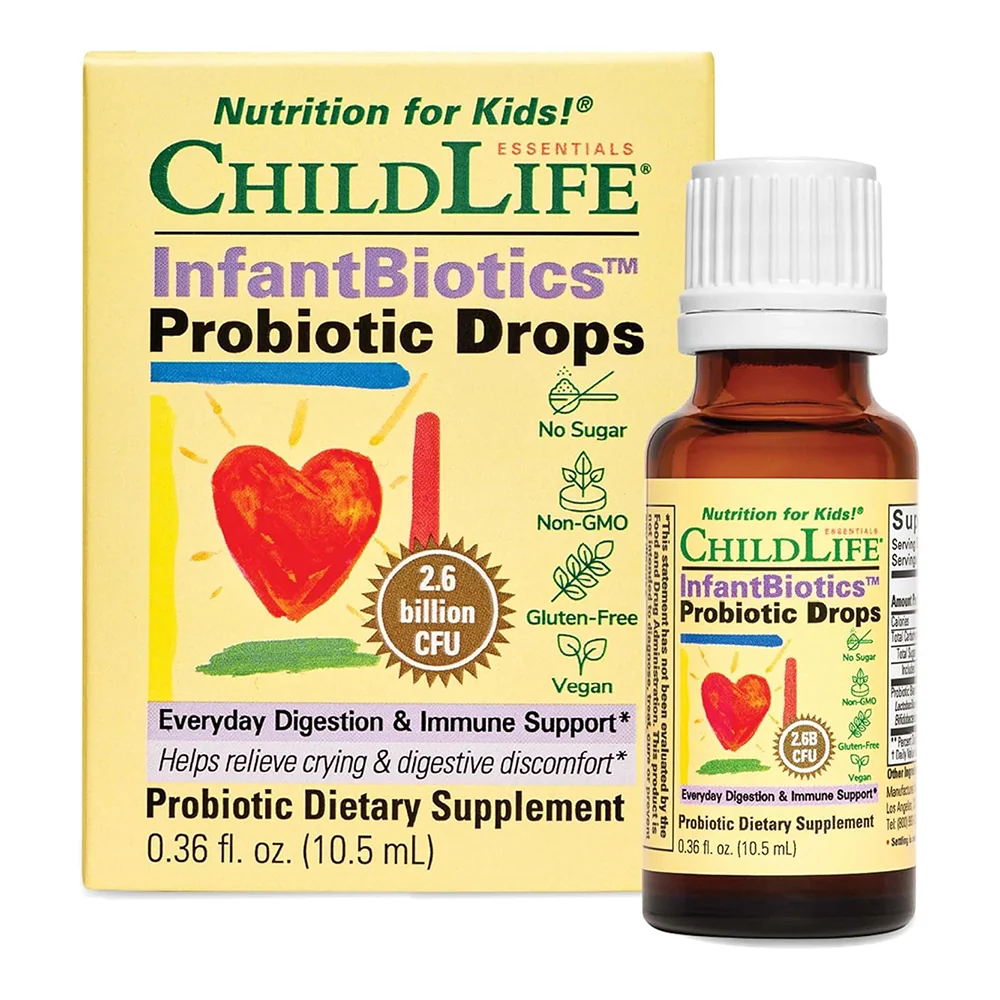 Exceptional ChildLife Essentials InfantBiotics Probiotic Drops for Infant Digestion Gut Comfort and Immune Support 0.36Oz 10.5ml Reusable