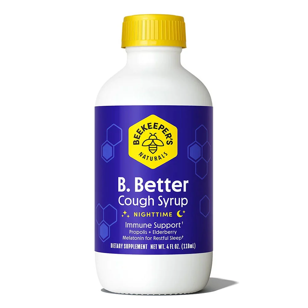 Trendy Beekeepers Naturals B Better Night Time Cough Syrup for Immune Support 4 Oz Elegant