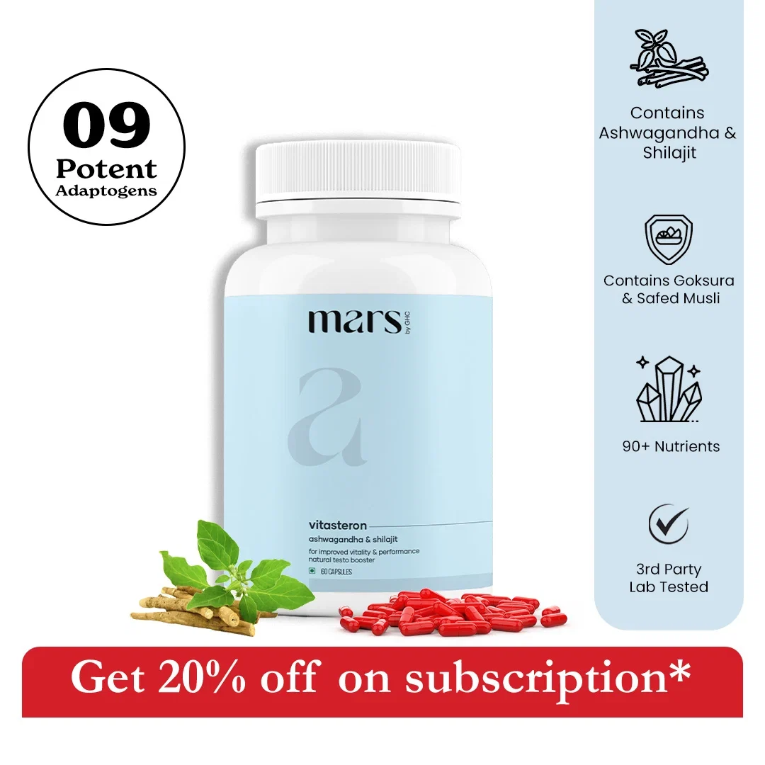 Artisan Mars Natural Ashwagandha Caps Angereichert mit Shilajit und Safed Musli Trusted